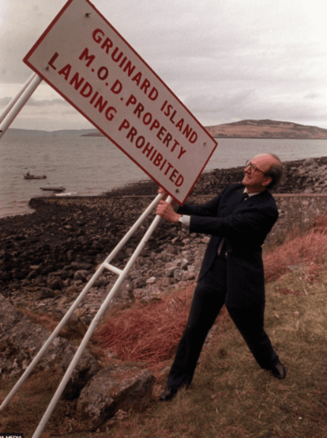 En 1944 se prohibió el ingreso a la isla de Gruinard, sin mencionar el motivo. Foto: PA Media