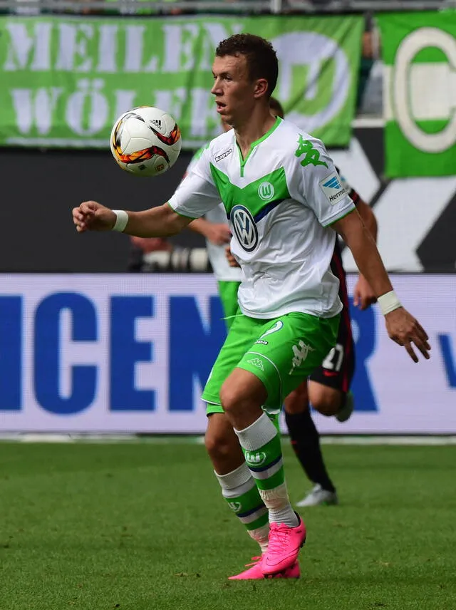 Ivan Perisic en su paso por Wolfsburgo. Foto: AFP