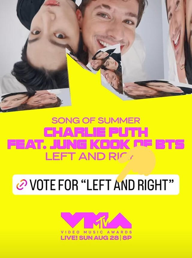 Votación en MTV VMAs 2022. Foto: captura MTV/Instagram