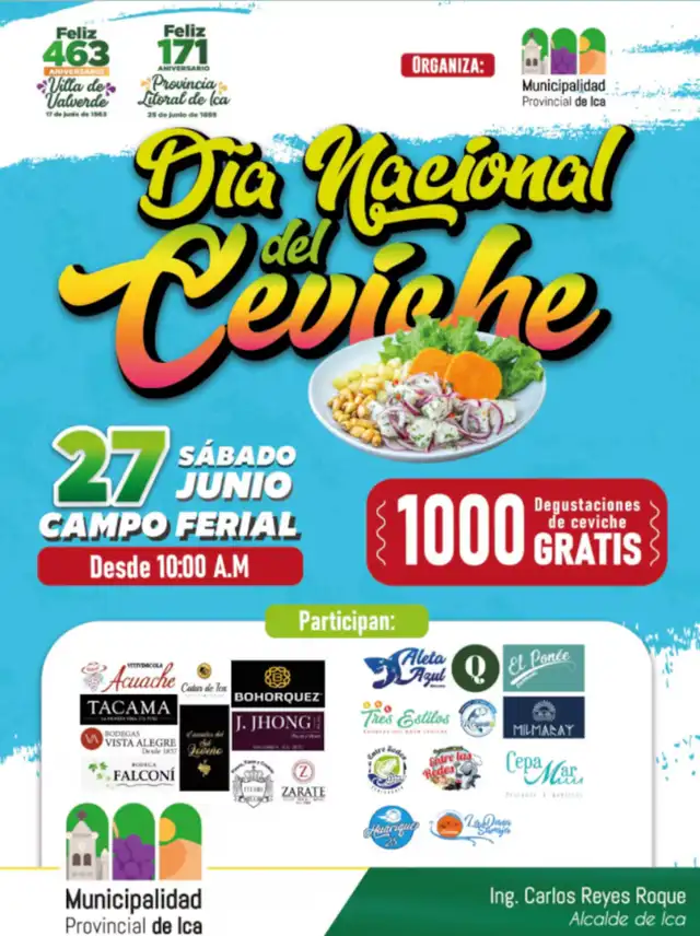 Día Nacional del Ceviche, ceviche gratis
