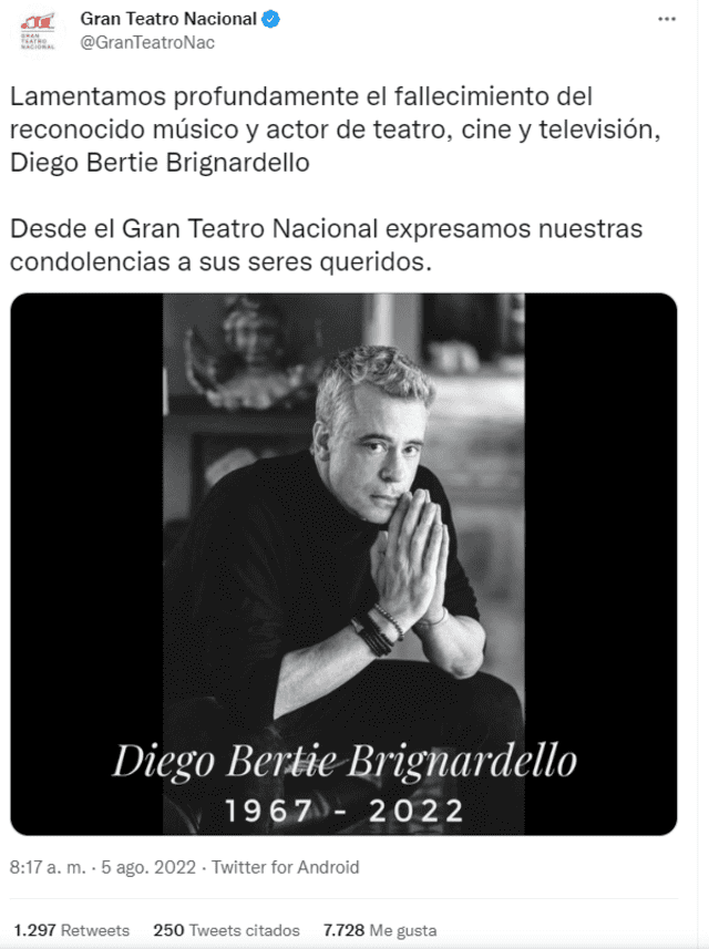Fallece Diego Bertie, últimas noticias: se inició el traslado del cuerpo del actor a la morgue