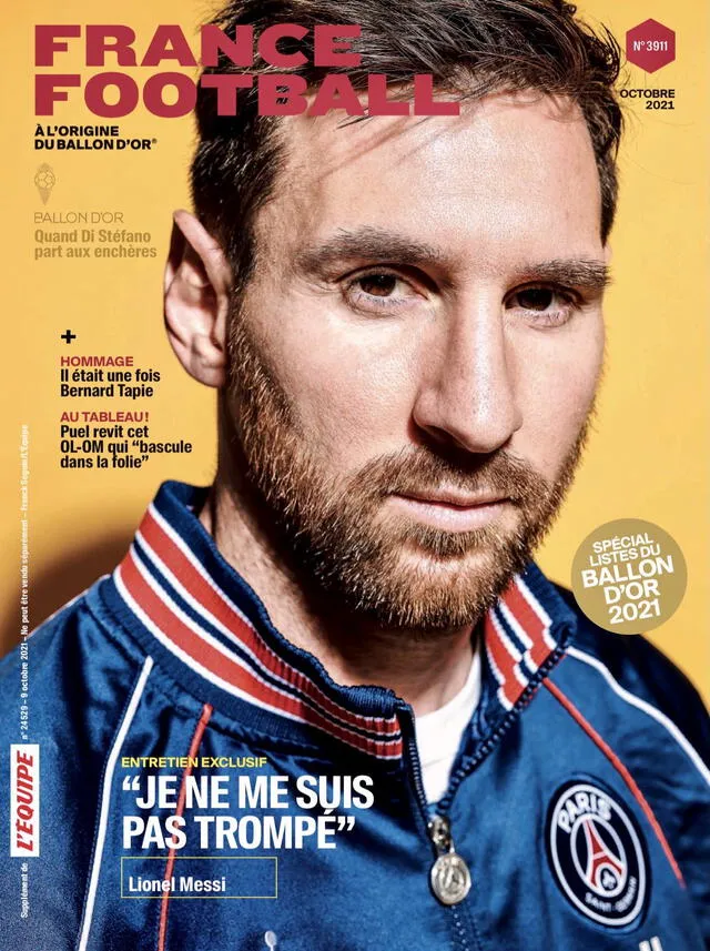 Lionel Messi ha ganado seis Balones de Oro en su carrera. Foto: France Football.