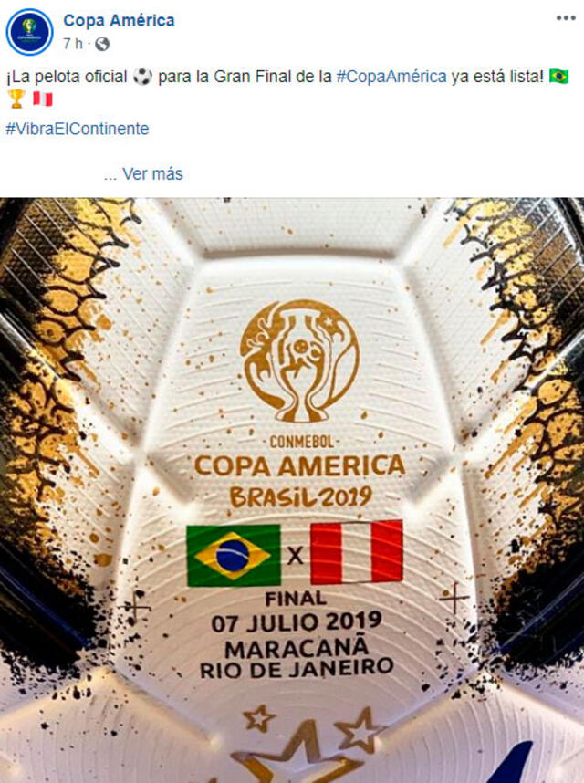 Balón Copa América