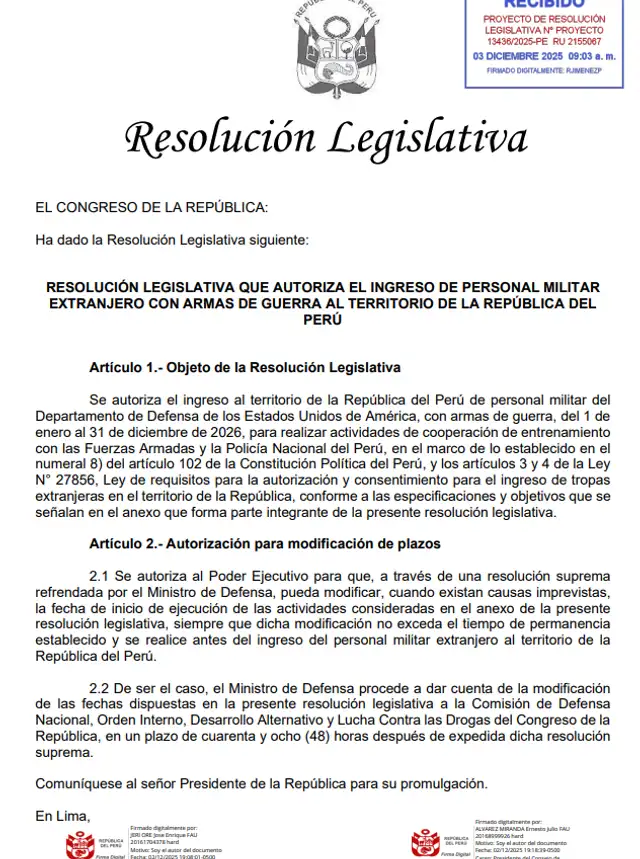resolución legislativa