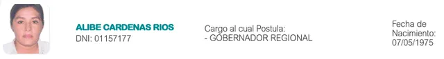 Candidatos al Gobierno Regional de San Martín