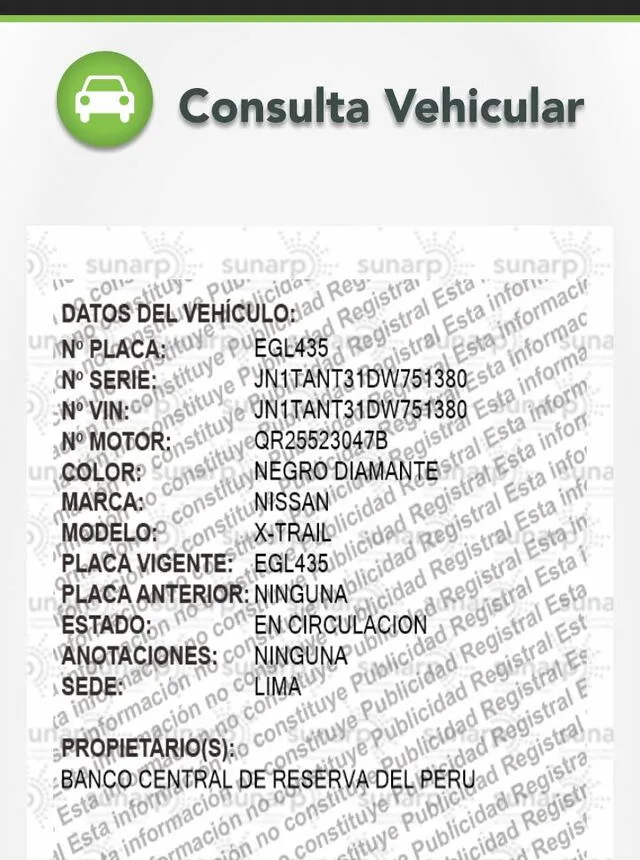 Consulta vehicular