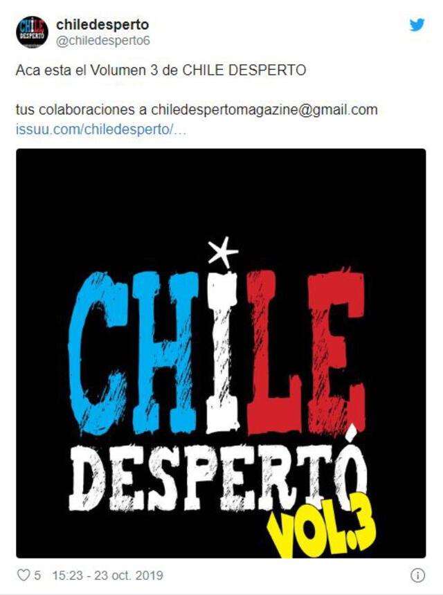 Chile despertó