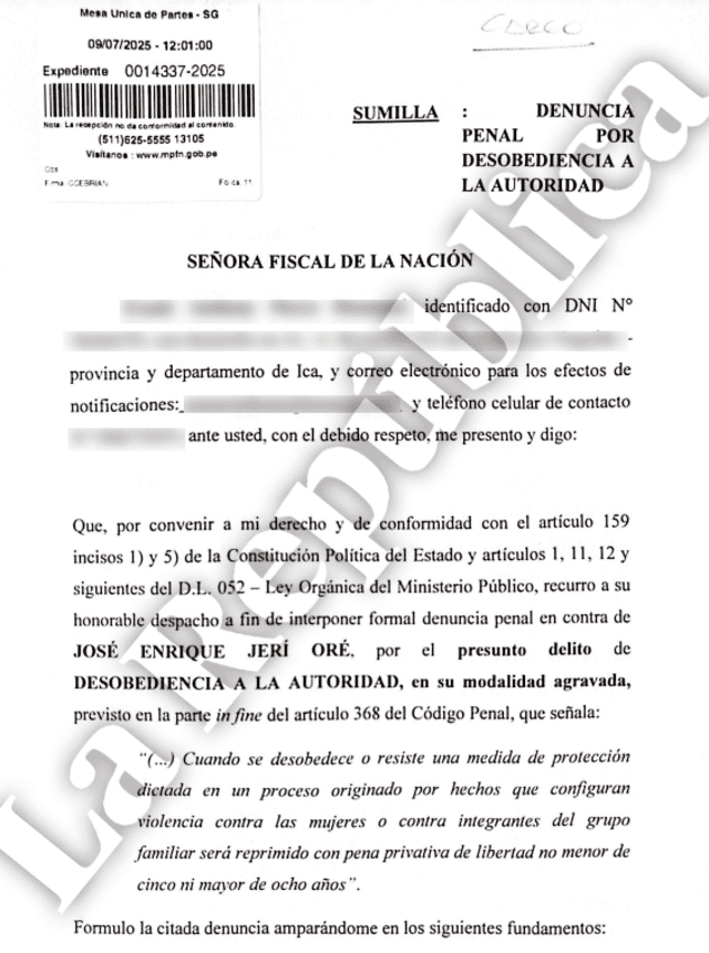 Denuncia contra José Jerí está en manos de la Fiscalía. Foto: La República   