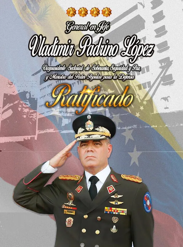 Vladímir continuará siendo el ministro de Defensa en Venezuela. Foto: Prensa FANB