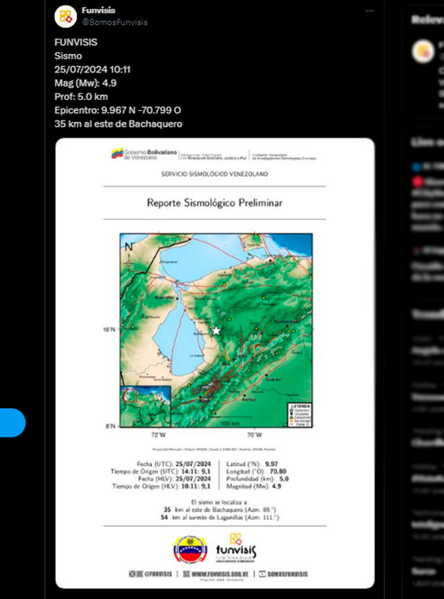 sismo venezuela | sismo hoy | temblor venezuela hoy