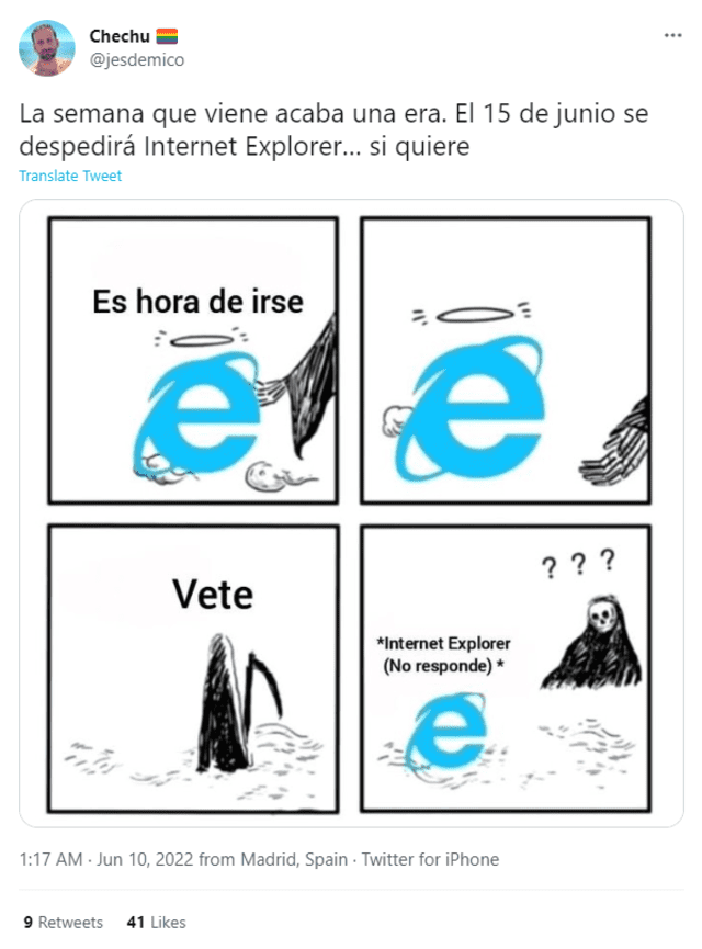 Estos son los memes que dejó la noticia de que Internet Explorer dejó de existir para siempre