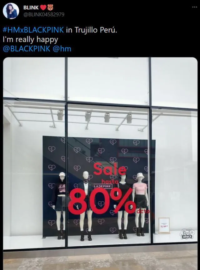 #HMxBLACKPINK en Trujillo, Perú. Foto: @BLINK04582979 #HMxBLACKPINK en Trujillo, Perú. Foto: @BLINK04582979