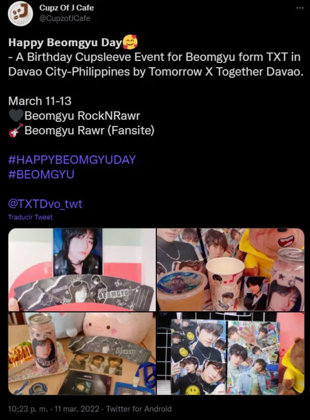 TXT, Beomgyu, MOA, cumpleaños