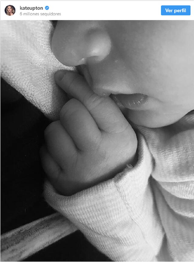 Kate Upton ya es mamá y muestra foto de su bebé [FOTOS]