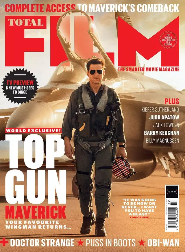 Tom Cruise está de vuelta como Maverick. Foto: Revista Total Film.