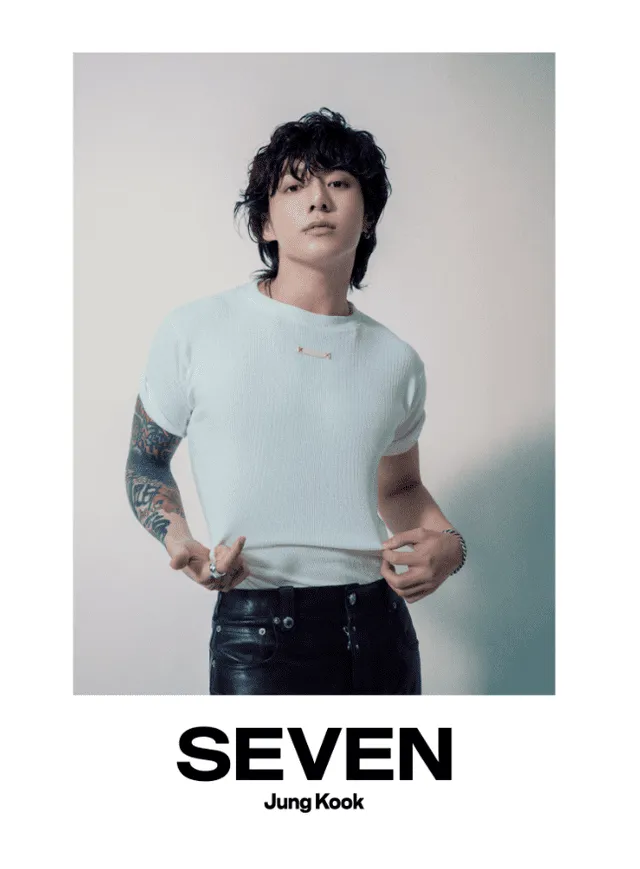  BTS: Jungkook en foto conceptual para "SEVEN". Foto: BIGHIT   