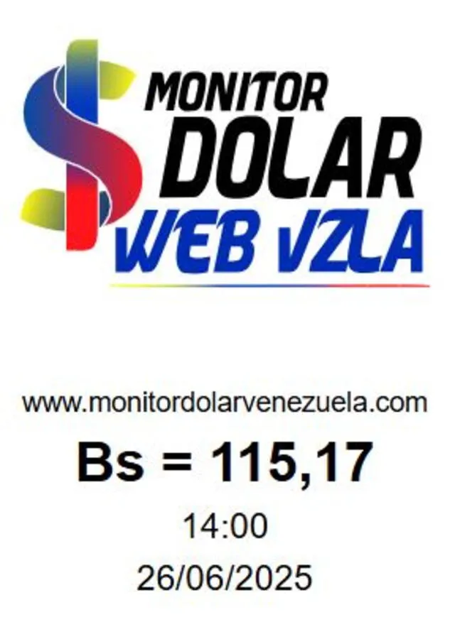 Conoce el precio de la divisa estadounidense hoy martes 26 de junio. Foto: Monitor Dólar Conoce el precio de la divisa estadounidense hoy martes 26 de junio. Foto: Monitor Dólar
