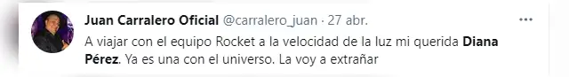 Juan Carralero. Foto: Twitter