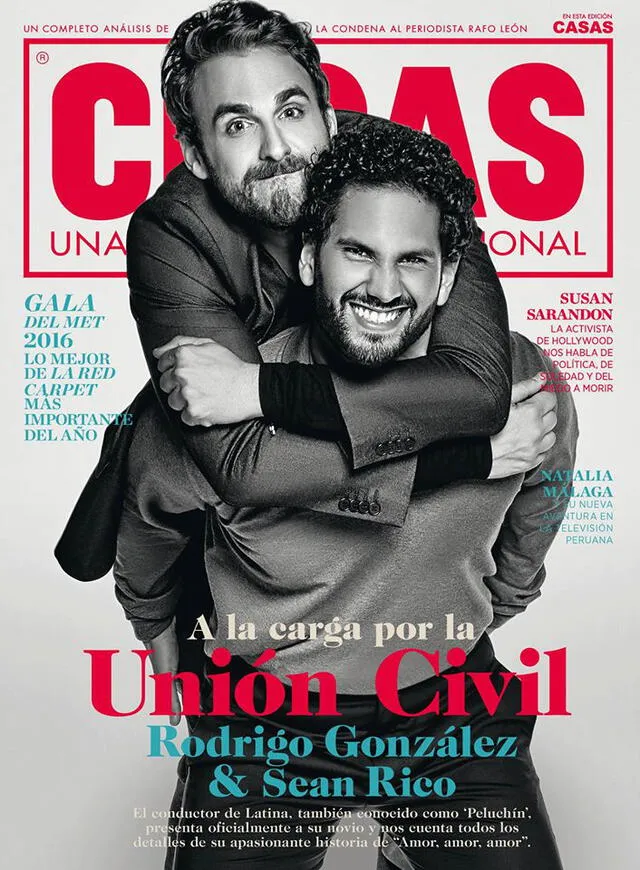 Rodrigo González y Sean Rico aparecieron en la portada de COSAS en mayo de 2016. Foto: COSAS/Instagram