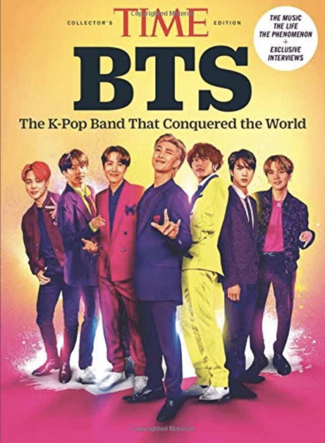 Portada del bookazine de TIME sobre BTS, anunciada para lanzarse el 31 de julio, 2020. Crédito: Amazon