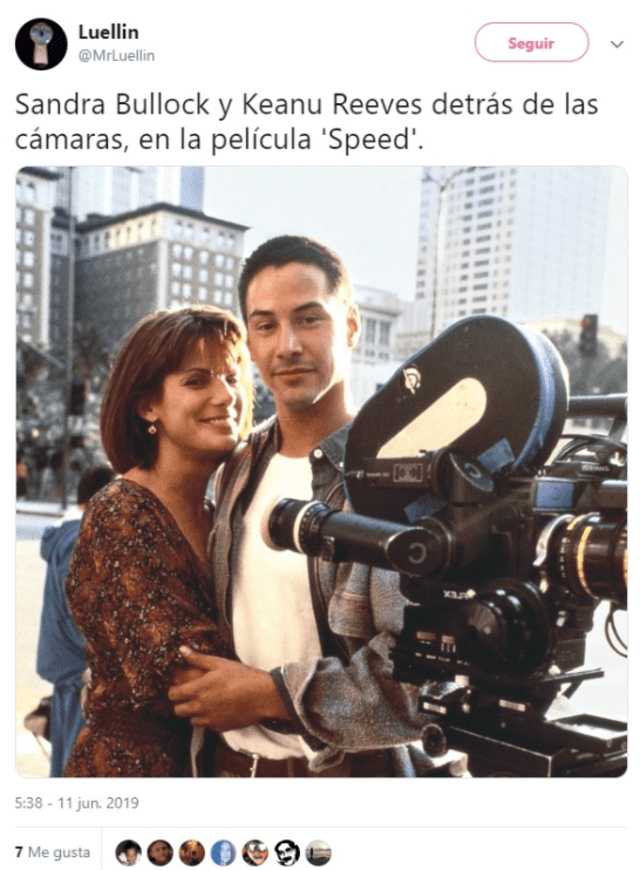 Keanu Reeves y Sandra Bullock