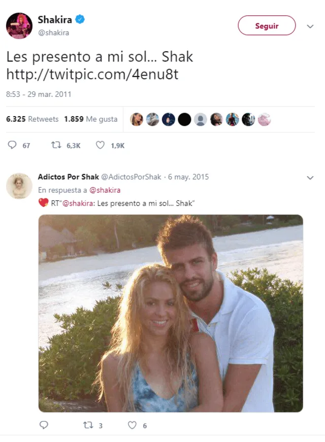 Shakira y su anuncio en Twitter.