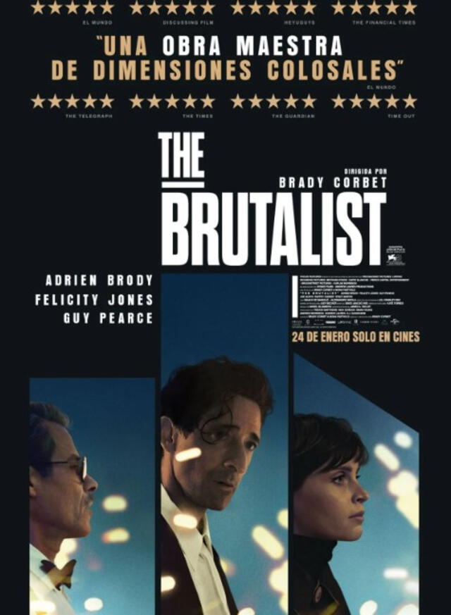  Película The Brutalist. Foto: Captura Sensacine   