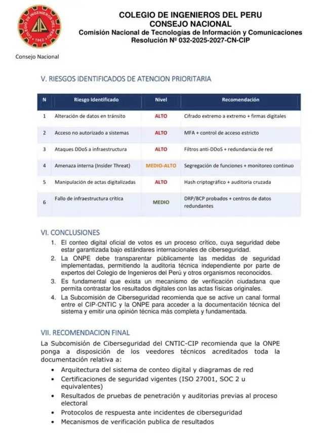 Supuesto comunicado atribuido al CIP. Foto: Facebook  