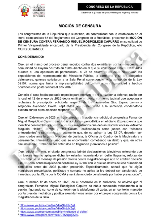  Congresista Ruth Luque busca interponer una moción de censura en contra de Fernando Rospiglosi. Foto: La República   