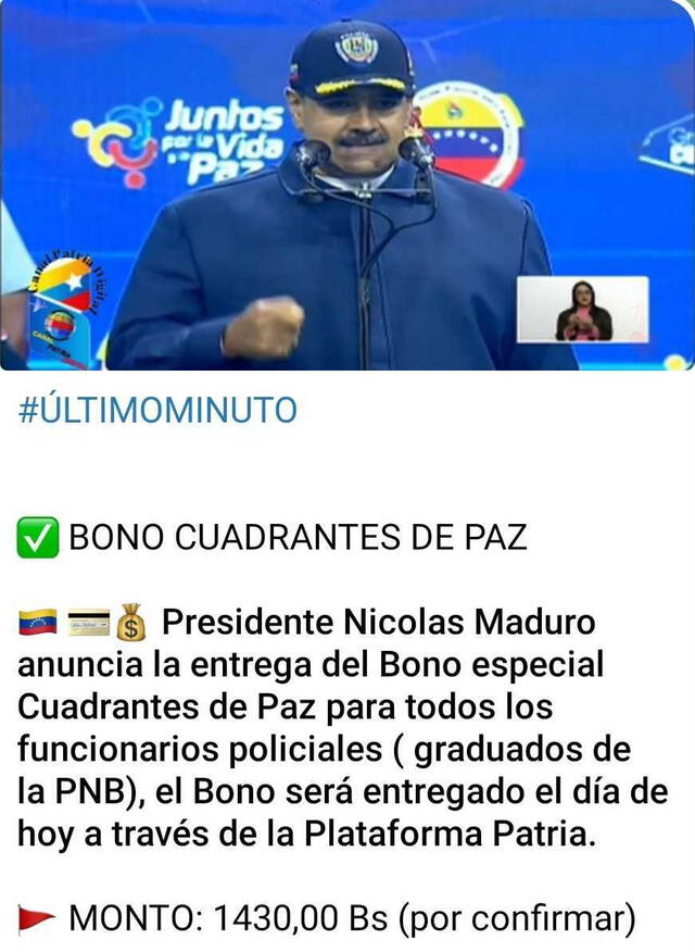 Bono Julio 2023 | Bono para funcionarios policiales 2023: ¡cobra HOY Cuadrantes de Paz por Patria! | Bono Patria | Venezuela