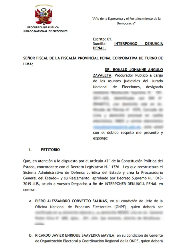 DENUNCIA DENUNCIA