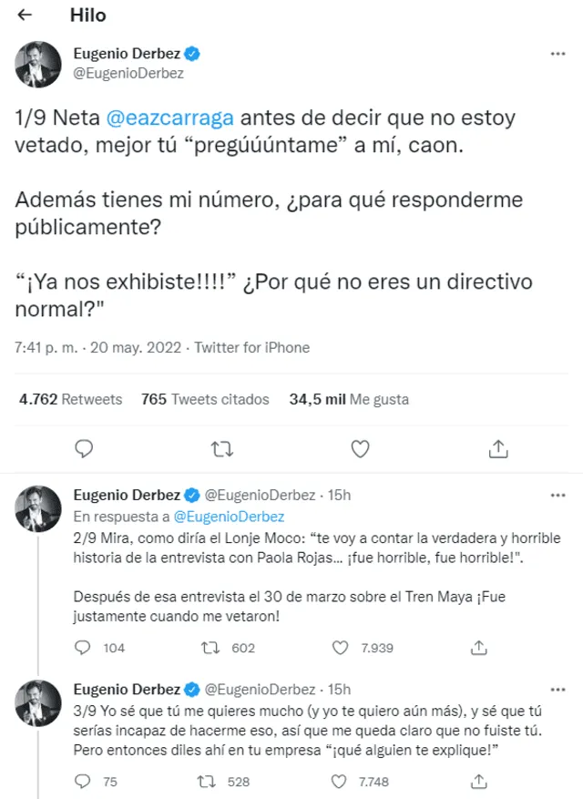 Eugenio Derbez afirma que Televisa lo vetó: “¡Fue horrible, fue horrible!”