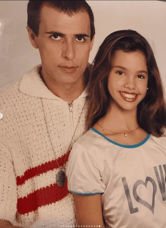 Paloma Fiuza y con quien aparentemente sería su padre. Foto: Instagram. Paloma Fiuza y con quien aparentemente sería su padre. Foto: Instagram.