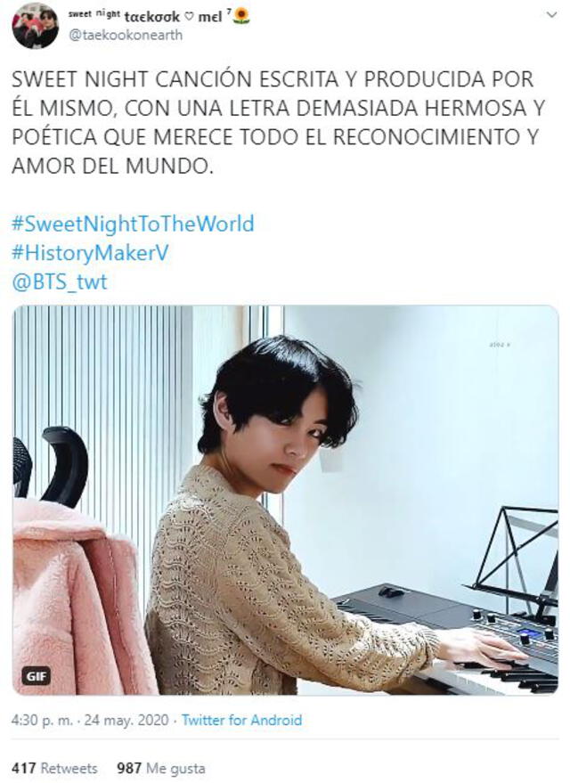 Sweet Night: Taehyung