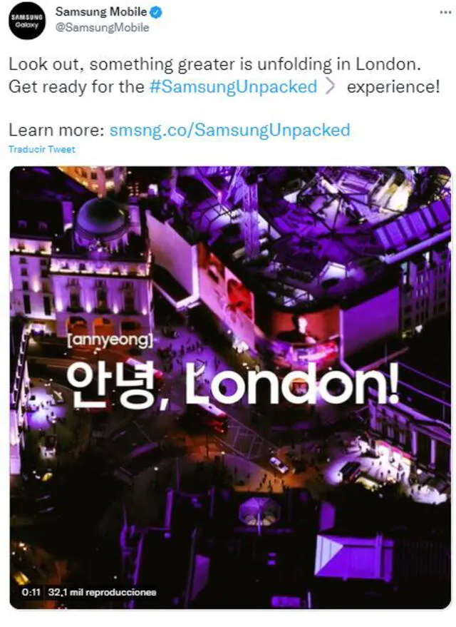 BTS y Samsung colaboran nuevamente en el evento Unpacked 2022. Foto: Samsung