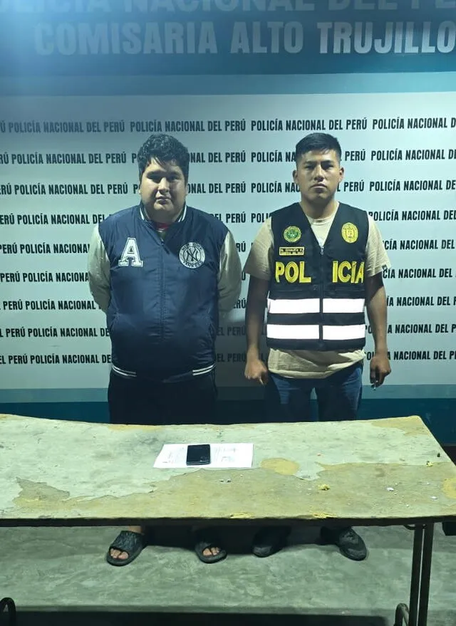  Detenido confesó su delito. Foto: PNP    