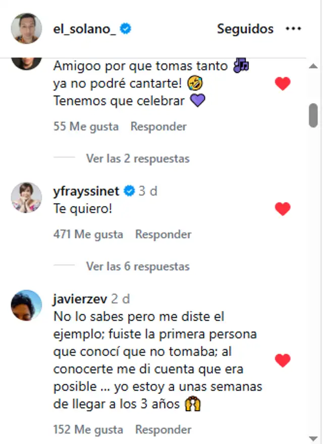  Figuras de 'Al fondo hay sitio' celebran hazaña personal del actor Carlos Ramón Solano. Foto: captura Instagram 