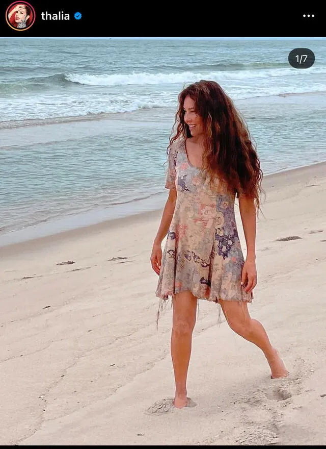 Thalía se luce con vestido de Marimar en su Instagram