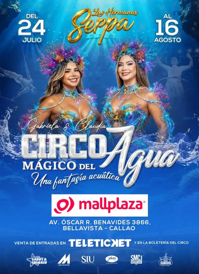Las entradas ya están disponibles en Teleticket y en la boletería del circo, con precios accesibles para que todas las familias puedan disfrutar de esta aventura acuática. Las entradas ya están disponibles en Teleticket y en la boletería del circo, con precios accesibles para que todas las familias puedan disfrutar de esta aventura acuática.