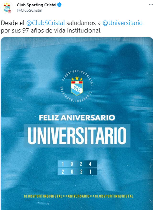 Publicaciones dirigidas a Universitario. Foto: Twitter