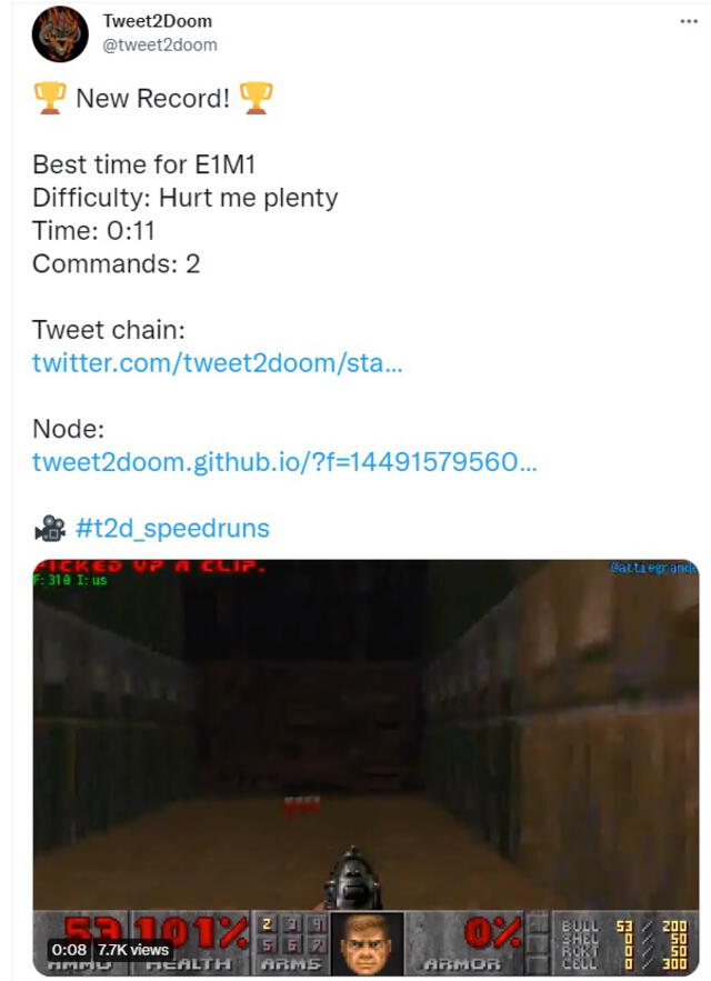 Los comandos están en un tweet fijado de la cuenta que creó el bot. Foto: Twitter.