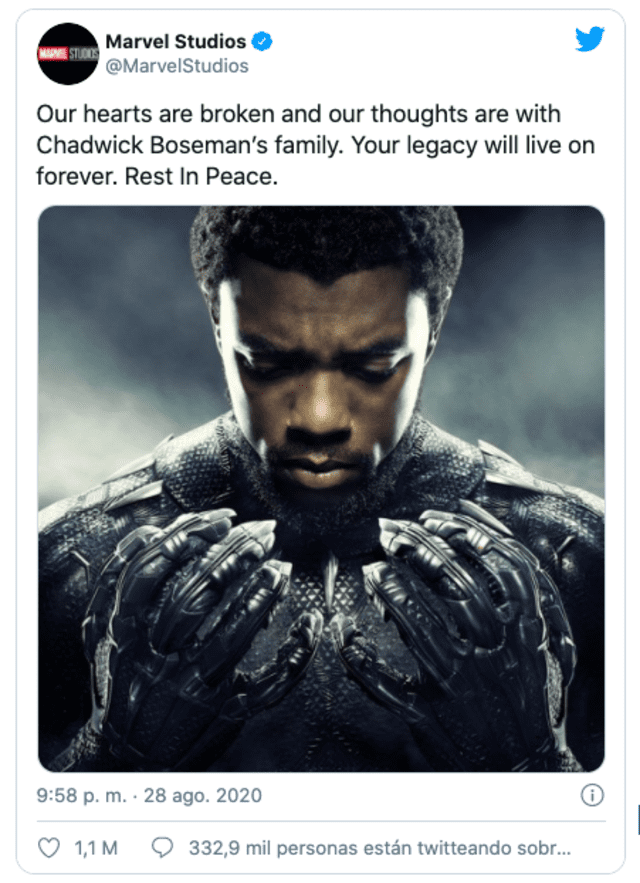 Marvel rinde homenaje a Chadwick Boseman