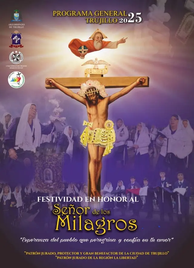 La ciudad se alista para recibir al Cristo Morado.   
