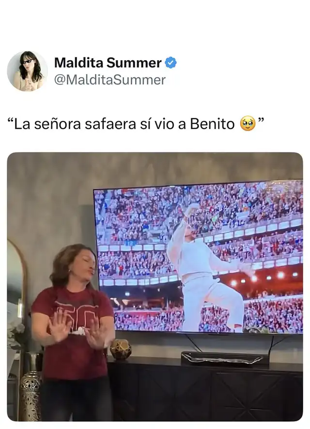  Los mejores memes de la presentación de Bad Bunny en el Super Bowl. Foto: X    