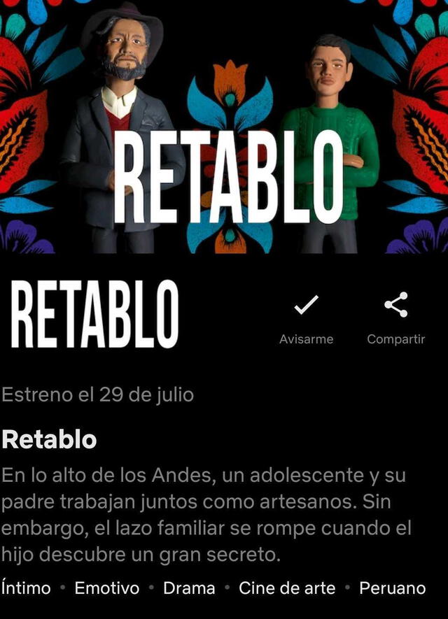 Película peruana Retablo llega al streming - Crédito: Netflix