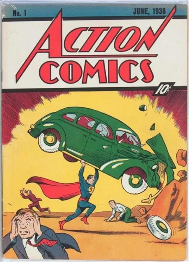 El 18 de abril de 1938 nació Superman en el comic. Foto: DC comics.