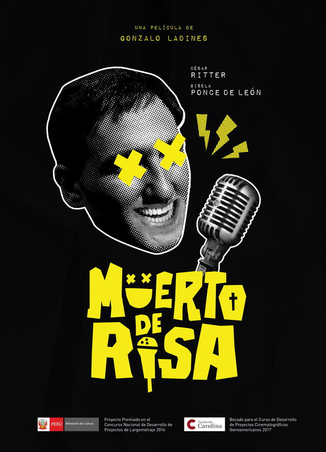 Poster oficial de Muerto de risa, película peruana dirigida por Gonzalo Ladines. Foto: Instagram