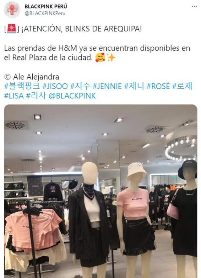 BLACKPINK: artículos de la girlband ya están en Arequipa. Foto: BLACKPINK Perú BLACKPINK: artículos de la girlband ya están en Arequipa. Foto: BLACKPINK Perú