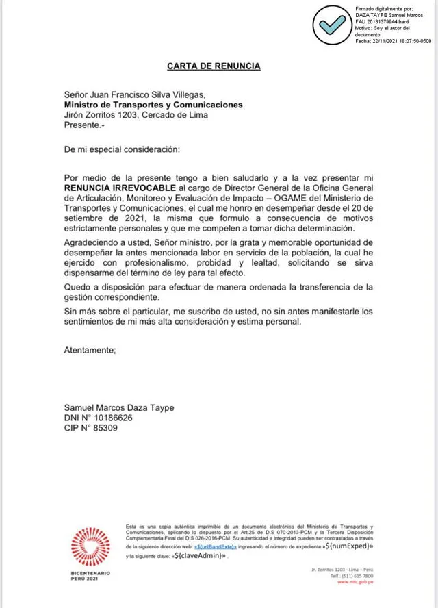 Samuel Daza - MTC - Colectivero