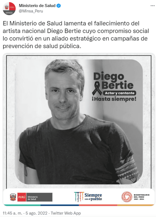 Fallece Diego Bertie, últimas noticias: el actor peruano cayó del 14 piso de su edificio